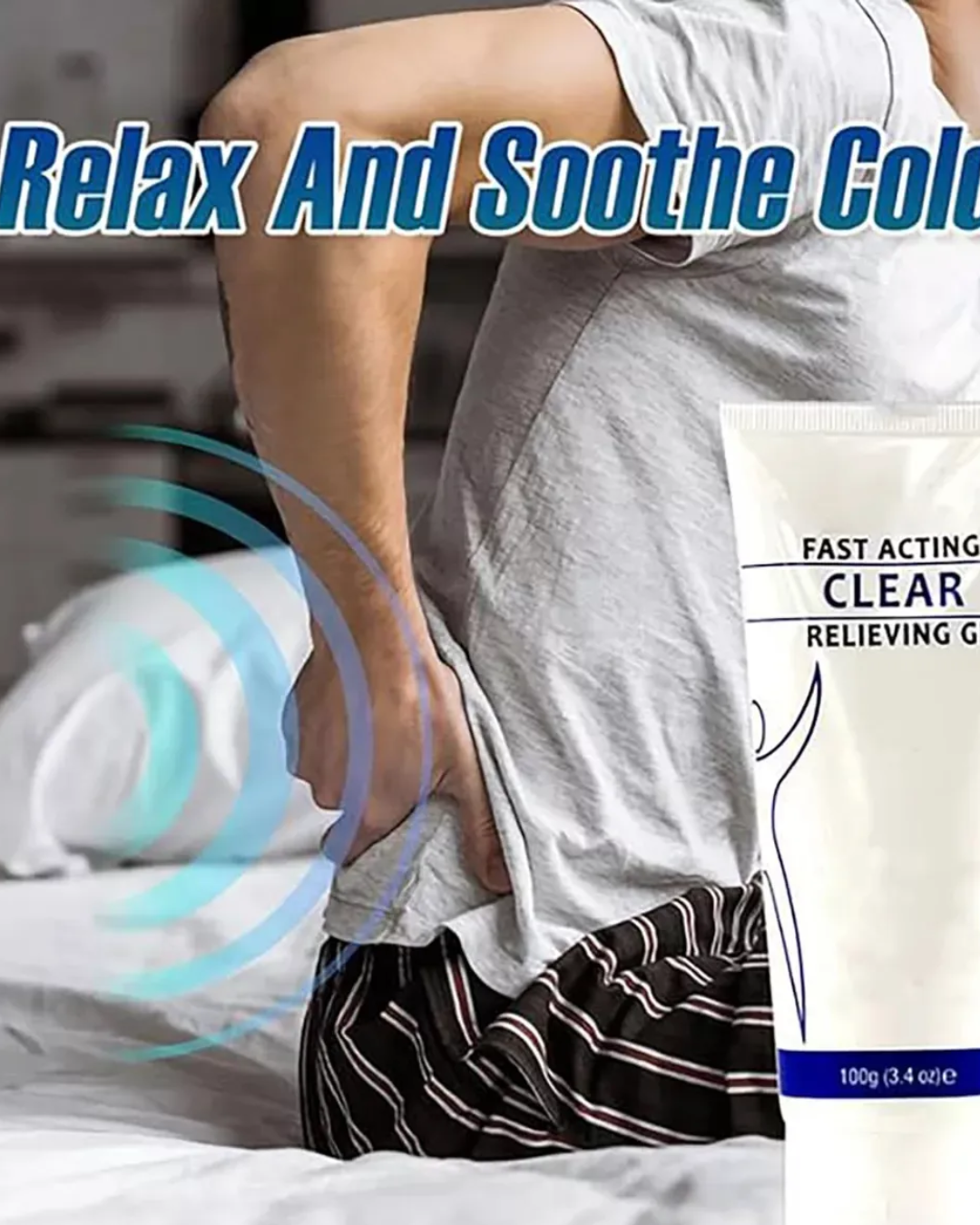 Gel para aliviar el dolor de acción rápida con crioterapia refrescante