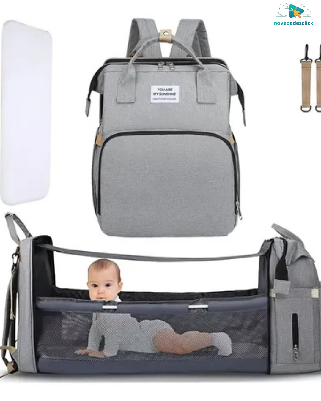 Mochila para Pañales con Cuna