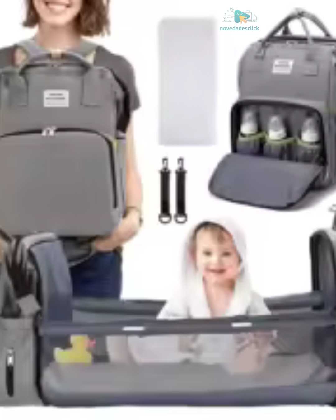 Mochila para Pañales con Cuna