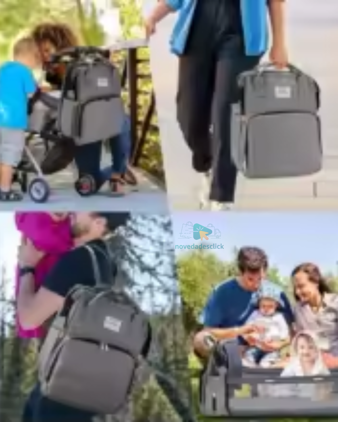 Mochila para Pañales con Cuna