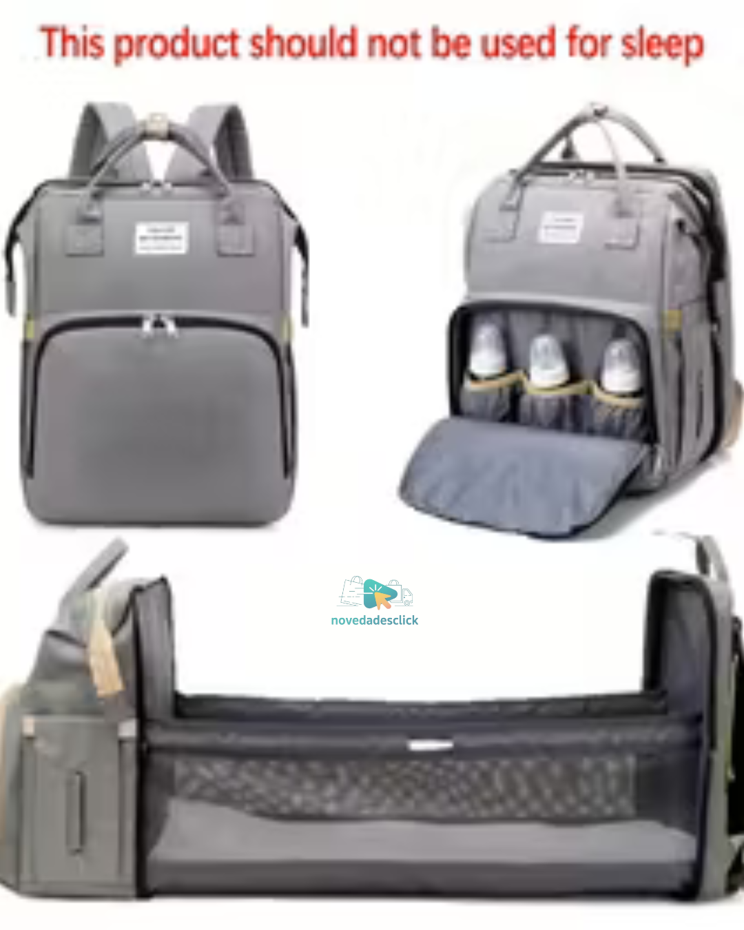Mochila para Pañales con Cuna