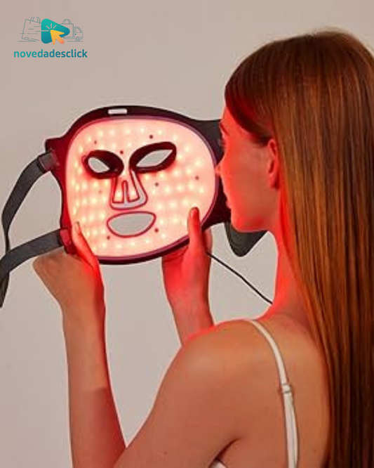 Mascara Facial LED con Terapia de Luz Roja