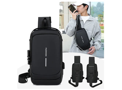 Bolso cruzado antirrobo negro