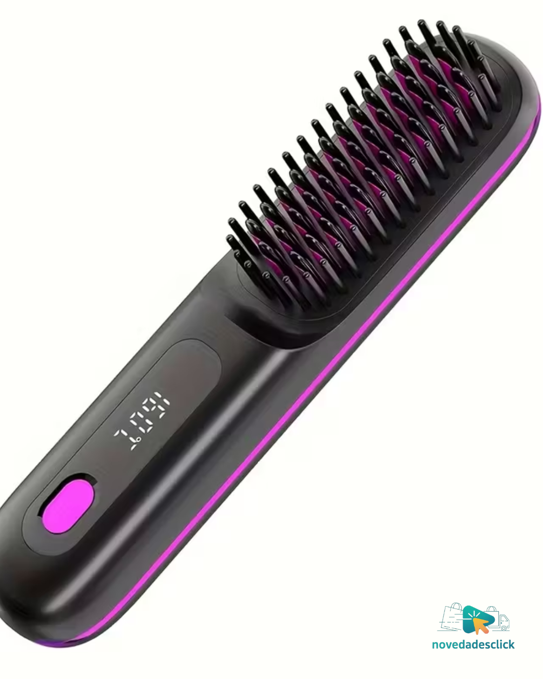 Cepillo Portátil Alisador de Pelo
