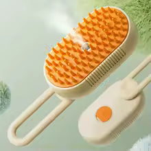 Cepillo vapor de masaje para mascota 3 en 1
