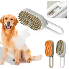 Cepillo vapor de masaje para mascota 3 en 1
