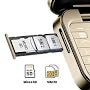 Teléfono plegable con doble pantalla  i16 Pro oro